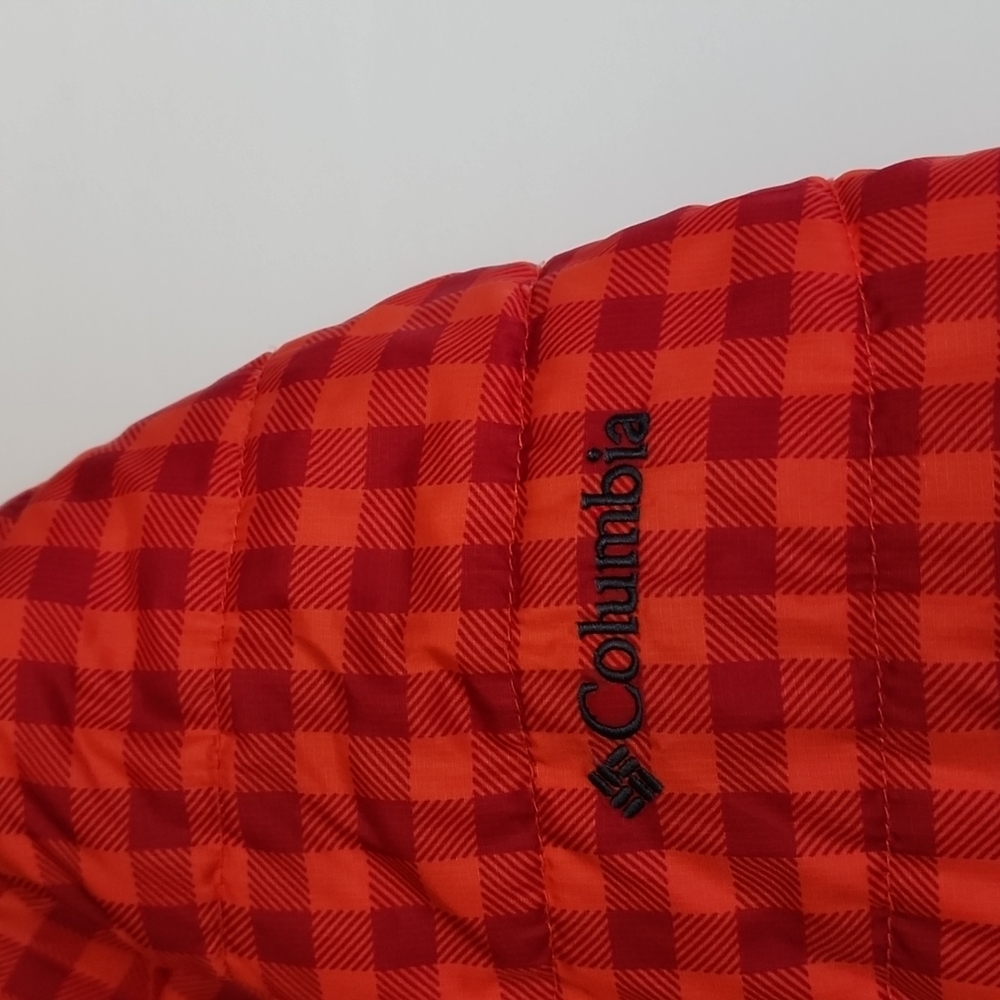Columbia Red Checkered Pattern Filled Jacket - Picture 4 of 12